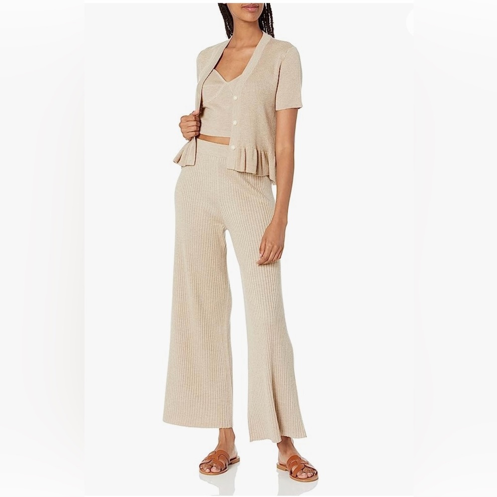 Catalina Rib Pant Heather Sand (pants only)